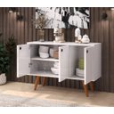 Ver imagem 4 de Aparador Para Salão De Beleza Multifuncional Nico Decore Buffet 3 Portas Multiuso