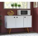 Ver imagem 5 de Aparador Para Salão De Beleza Multifuncional Nico Decore Buffet 3 Portas Multiuso