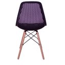 Ver imagem 5 de Kit 6 Cadeiras Charles Eames Eifell Furadinha Cor: Preta