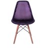Kit 6 Cadeiras Charles Eames Eifell Furadinha Cor: Preta - 2