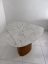 Ver mais imagens de Mesa Jantar Orgânica Cone Canya 90x95cm - MDF Pietra Bronze