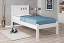 Ver imagem 1 de Cama Solteiro Paola Ii Branco com Colchão