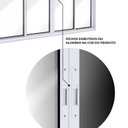Ver imagem 3 de Janela de Alumínio de Correr 2 Folhas Móveis e 2 Folhas Fixas 100x150cm Lucasa Ideale