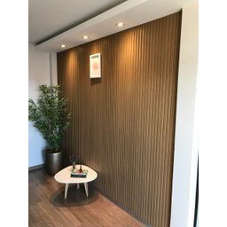 Painel Ripado Versátil: 01 unid. 270x27cm larg. Talatto Painéis Amêndoa - 3