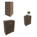 Ver imagem 2 de Armário para Escritório 158,5cm com 1 Gaveteiro e 4 Portas