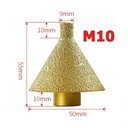 Ver imagem 5 de Broca Cônica Diamantada de Chanfrar Fresa Esmerilhadeira 50mm