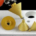 Ver imagem 4 de Broca Cônica Diamantada de Chanfrar Fresa Esmerilhadeira 50mm