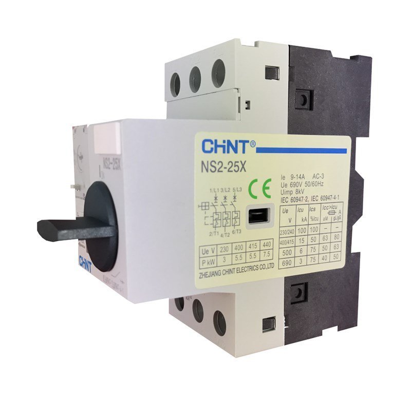 Disjuntor Motor | 9...14A 690V 8kV | NS2-25X | Chint - 3