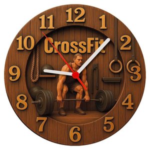Relógio de Parede - Academia Crossfit(69)-efeito 3d -25x25x2cm