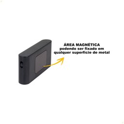 Balizador Noturno C/ Sensor de Movimento Led 2w Recarregável Preto - 5