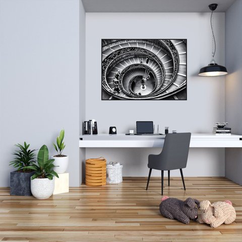 Quadro Canvas Escada Espiral 80x1,00