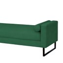 Ver imagem 2 de Recamier Berlim Base Metal 1,20m Veludo Verde - Inova Decorações