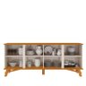 Buffet Sala Jantar 190cm 4 Portas Norman EDN Off White/Cedro - 2