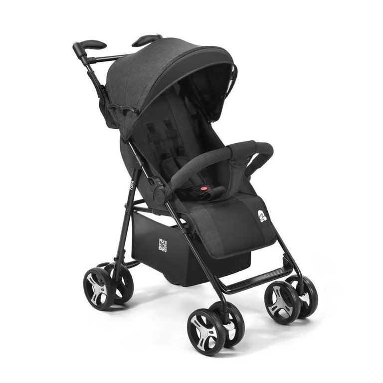 Carrinho de Passeio para Bebê Flick até 15kg Preto Multikids Carrinho de Passeio para Bebê Flick até 15kg Preto Multikids
