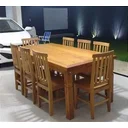 Ver imagem 2 de Conjunto Mesa e Cadeiras Rústicas Made Wood 8 Lugares
