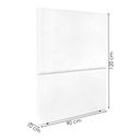 Ver imagem 3 de Cabeceira Solteiro 90 Cm com Frame Luna Corino Branco Artte