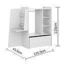 Ver imagem 2 de Closet Guarda Roupa Infantil Acsa 100% Mdf Quarto Crianças