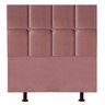 Cabeceira Cama Box Solteiro King Estofada Poliana 100 Cm Suede:rosê - 1