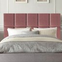 Ver imagem 2 de Cabeceira Cama Box Solteiro King Estofada Poliana 100 Cm Suede:rosê