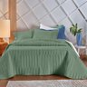 Kit Colcha 2 Pçs Solteiro Altenburg Linea 100% Poliéster 180x240cm Verde Granito - 2