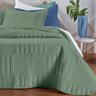 Kit Colcha 2 Pçs Solteiro Altenburg Linea 100% Poliéster 180x240cm Verde Granito - 5