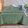 Kit Colcha 2 Pçs Solteiro Altenburg Linea 100% Poliéster 180x240cm Verde Granito - 3