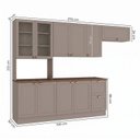 Ver imagem 3 de Cozinha Compacta 4 Peças 10 Portas 2 Gavetas 270cm com Tampo