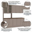 Ver imagem 5 de Cozinha Compacta 4 Peças 10 Portas 2 Gavetas 270cm com Tampo