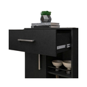 Ver imagem 2 de Balcão Fruteira para Micro-ondas 1 Porta 1 Gaveta com Rodízios Preto