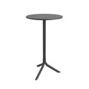 Ver imagem 4 de Mesa Bistrô Alta Redonda Livy Aurah 60x105cm Preto Polipropileno Plaxmetal