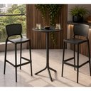 Ver imagem 2 de Mesa Bistrô Alta Redonda Livy Aurah 60x105cm Preto Polipropileno Plaxmetal