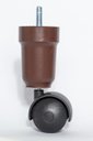 Ver imagem 3 de Kit para Cama Box Conico 8 Pes 4 Rodizio Marrom Altura 12cm