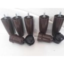 Ver imagem 6 de Kit para Cama Box Conico 8 Pes 4 Rodizio Marrom Altura 12cm