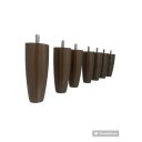 Ver imagem 1 de Kit para Cama Box Conico 8 Pes 4 Rodizio Marrom Altura 12cm