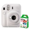 Kit Câmera Fujifilm Instax Mini 12 Branco Marfim + 20 Poses - 1