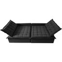 Ver imagem 5 de Sofá Sem Caixa Retrátil e Reclinável 1,95m Cama inBox Versátil Suede Velusoft Preto