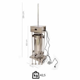 Embutideira Ensacadeira Elétrica para Linguiça Brimac Industrial em Aço Inox 20l 220v Elb20 - 3