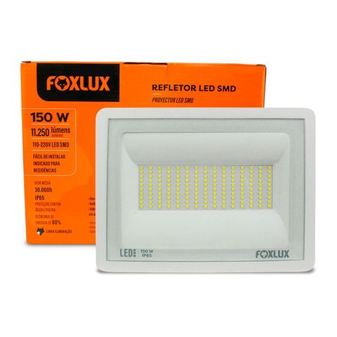 Refletor Led 150w 6500k Branco Bivolt Foxlux