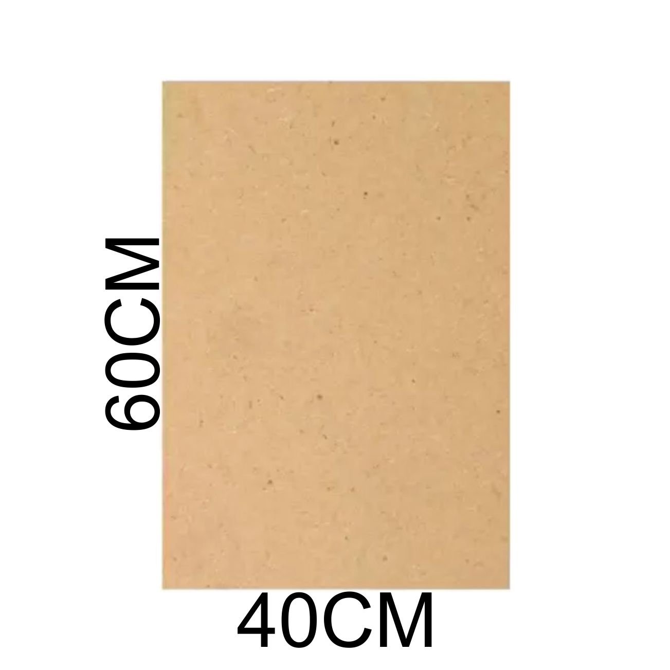 Chapa Mdf Branco 3mm Placa 60x40 Cm A4 para Artesanato Adesivo 05 Unidades - 2