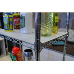 Estante Aço 5 Prateleiras Cromada Aramada 180 Cm com Rodinha - 3