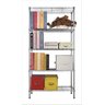 Estante Aço 5 Prateleiras Cromada Aramada 180 Cm com Rodinha - 1
