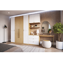 Ver imagem 1 de Guarda Roupa 8 Portas 6 Gavs com Escrivaninha Savana/branco