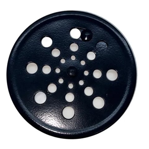 Ralo Grelha Inox Preto Black Banheiro Redondo 15x15 C Fecho