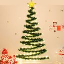 Ver imagem 2 de Árvore Natal de Parede 100 Lâmpadas Leds Enfeite de 9m 220v