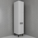 Ver imagem 1 de Armário Paneleiro 2 Portas Almofada Americana 5 Prateleiras 40x222cm TM1339 Grazi MDF Branco