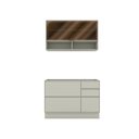 Ver imagem 4 de Cozinha Compacta 2 Peças Fineze em MDF Areia