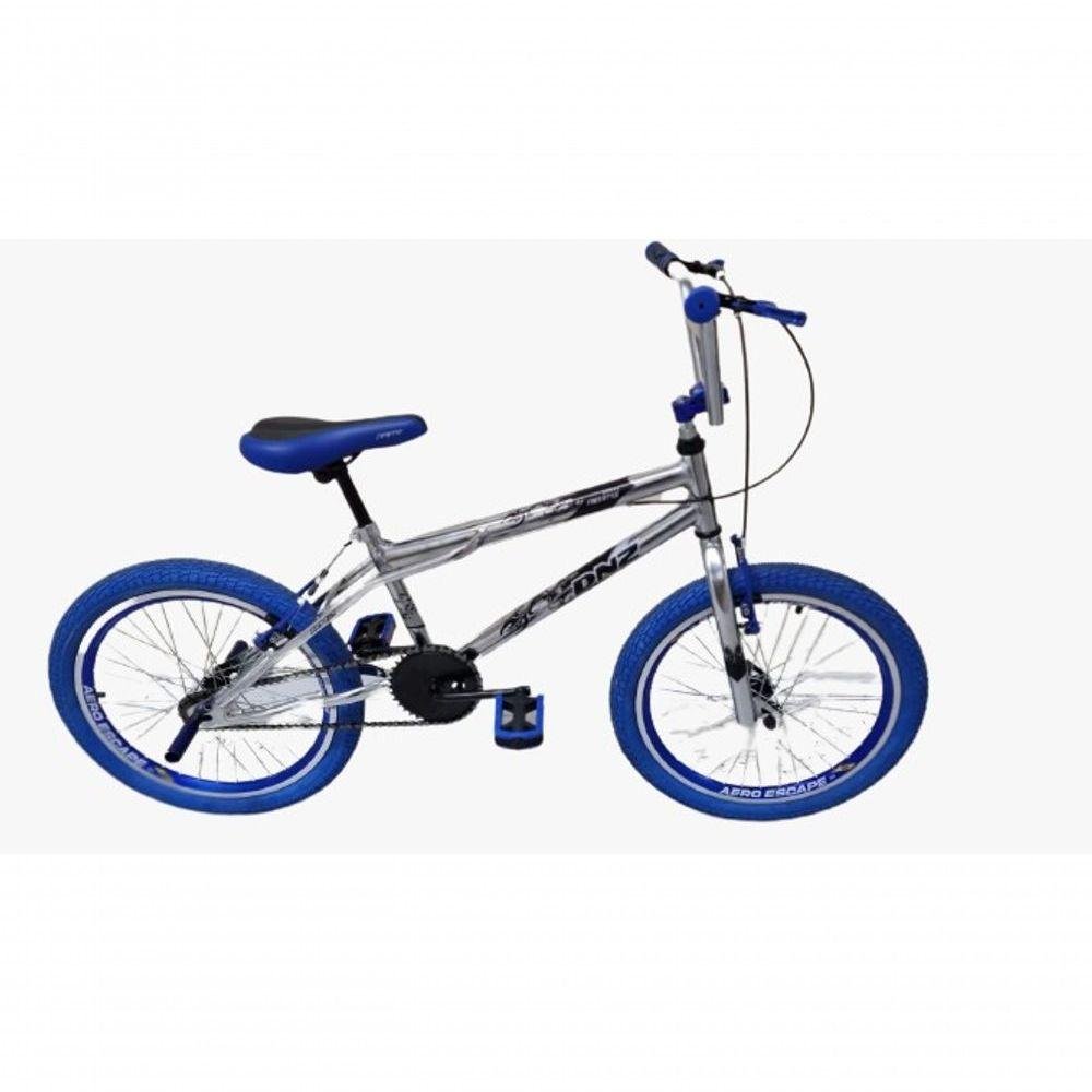 Bicicleta Aro 20 Dnz Cromada Pneu Azul | MadeiraMadeira