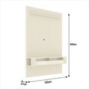 Ver imagem 3 de Painel Ripado para Tv até 75 Polegadas Intense com Nicho 180cm