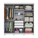 Ver imagem 3 de Guarda Roupa Maya 6 Portas Flex 3 Gavetas em MDF