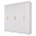 Ver imagem 2 de Guarda Roupa Maya 6 Portas Flex 3 Gavetas em MDF
